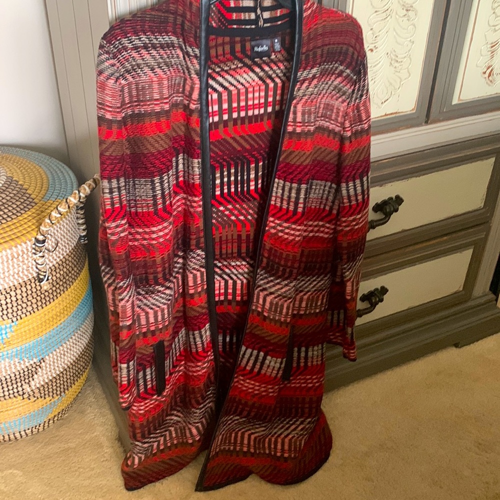 Rafaella long open sweater cardigan